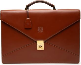 Loewe Pre-owned Loewe Leather Business Bag Mens L11