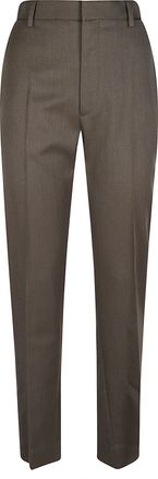 Victoria Beckham Extended Pocket Virgin Wool Straight-Leg Pants