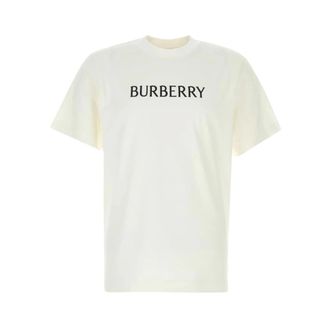 Burberry T-Shirts, male, White, Size: 2XL Seth T-Shirt