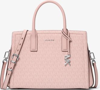 Michael Kors Laila Medium Signature Logo Satchel