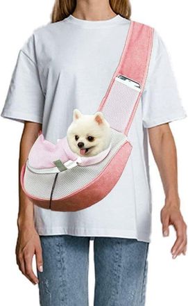 OEM Bolsa Transportadora Para Perros, Bolsa De Transporte De Malla Transpirable Para Mascotas Con Manos Libres, Bolsa Port&aacute;til Para Perros