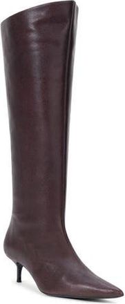 Staud Sebastian Pointed Toe Kitten Heel Knee-High Boot in Syrah at Nordstrom Rack, Size 10.5Us / 40.5Eu