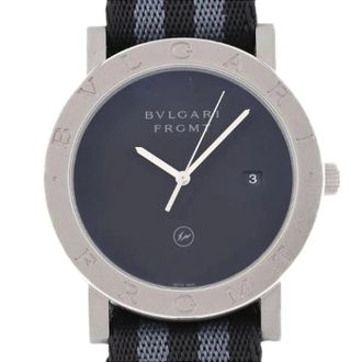 Bulgari Pre-owned Japan Limited Roestvrijstalen Automatische Bb41S/103443 - Heren - Pre-owned - Zwart - Maat: ONE Size