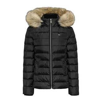 Tommy Jeans Winter Jackets, female, Black, Size: 2XL Giubbotto