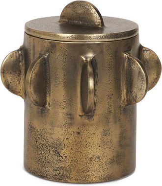 Mercana Deacon Small Antiqued Metal Canister