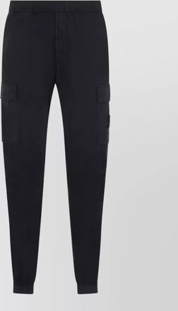 Stone Island cotton cargo pants elasticated cuffs