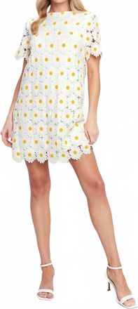 Flying Tomato Lilah Mini Shift Dress In White
