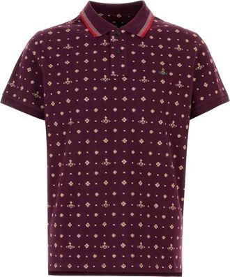 Vivienne Westwood Geborduurde Piquet Polo Shirt - Heren - Polos - Veelkleurig - S - Katoen - Tops