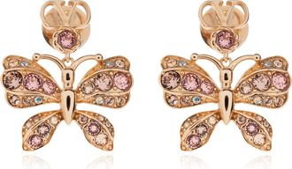 Valentino Garavani Oorbellen met schitterende kristallen - Dames - Oorbellen - Geel - ONE Size - Accessoires
