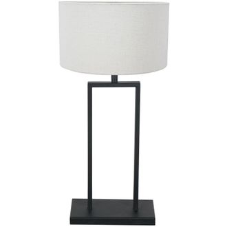 Steinhauer Lámpara de mesa - Stang - negro - lino metal - ø - Steinhauer