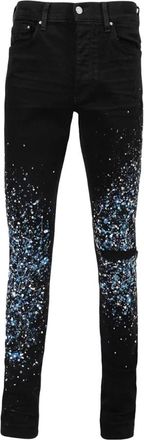 Amiri Crystal Painter Jean - Dames - Jeans - Zwart - Maat: W33 Katoen