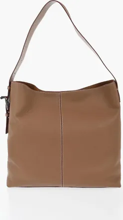 Alexander McQueen Pebbled Leather Shoulder Bag With Single Handle Alexander McQueen