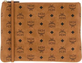 MCM Aren Crossbody Bag - unisex - Schoudertassen - Bruin - ONE Size - Katoen - Tassen