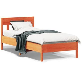 vidaXL Letto senza Materasso Marrone Cera 90x200 cm Legno di Pino - Vidaxl