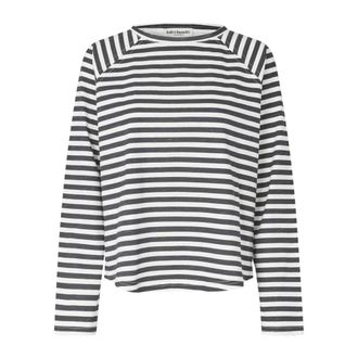 Lollys Laundry Black Cotton Long Sleeve Tee - female - Lollys Laundry - Long Sleeve T-Shirts - Black - XS - Tops