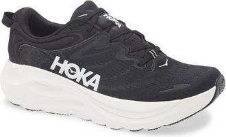 Hoka One One Gaviota 6 Running Shoe in Black /White at Nordstrom, Size 11.5
