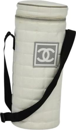 Chanel Pre-owned Mini Bags, female, White, Size: ONE SIZE Pre-owned Nylon Mini Bag