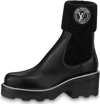 Louis Vuitton (WMNS) LOUIS VUITTON LV Beaubourg Ankle Boots Black 1AABU1