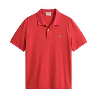 GANT Polo - Heren - Polos - Rood - S - Katoen - Tops
