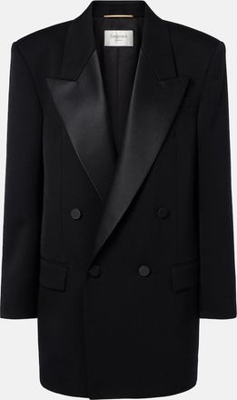 Saint Laurent Double-breasted oversized wool blazer