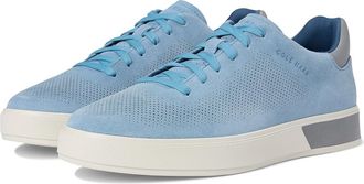 Cole Haan Grandpro Angleace Sneakers Mens Shoes Faded Denim Suede/Sea Stone/Glacier Grey : 10.5 D - Medium, Leather