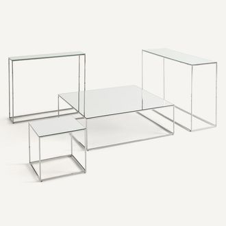 AM.PM Verchroomde metalen spiegelconsole, MAHAUT