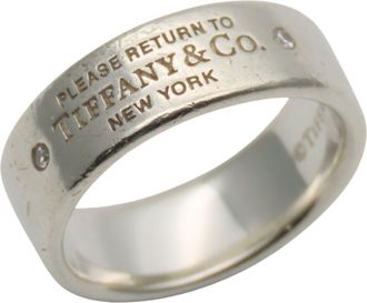 Tiffany & Co. Silver Silver 925 Band Ring (Pre-Owned)