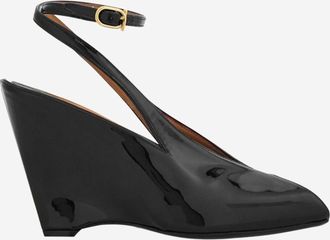 Ferragamo Peep Toe Wedge Sandals