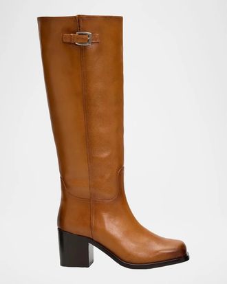 Staud 60mm Brooklyn Leather Knee-High Boots
