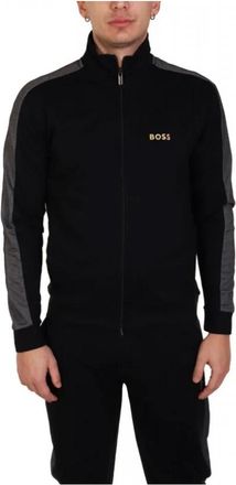 HUGO BOSS Zip-through Sweatshirt - Heren - Vesten met rits - Zwart - XL - Katoen - Hoodies & sweatvesten