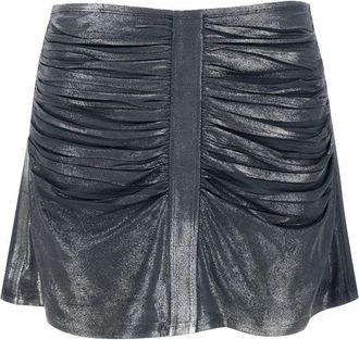 Diesel Gathered Multicolor Skirt With Soft Shine