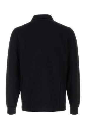 Fred Perry Mens Black Piquet Polo Shirt Exterior: Cotton T-shirts And Polos