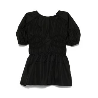 Cecilie Bahnsen Overhemden, Dames, Zwart, S, Nylon, Brooklyn Top