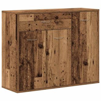 Berkfield Home Sideboard Old Wood 88x30x70 cm Engineered Wood in Brown | Size: 88 x 30 x 70 cm