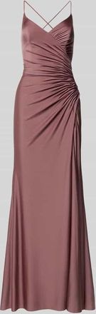 Mascara Abendkleid mit seitlicher Raffung in Altrosa, Gr&ouml;&szlig;e 44