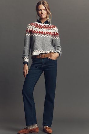 Reformation Elton Mid-Rise Straight-Leg Jeans