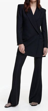 Smythe Asymmetrical Button Closure Blazer Dress In Black