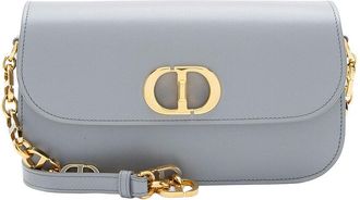 Dior Grey Calfskin 30 Montaigne Avenue Small Shoulder Bag (Authentic Pre- Loved)