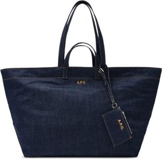 A.P.C. A. P.C. Shoulder Bag Indigo Le Drummer Toile