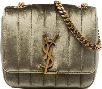 Saint Laurent Pre-owned Saint Laurent Small Velvet Monogram Vicky Chain Bag Ladies ABVOZHZVXLOESV4Y