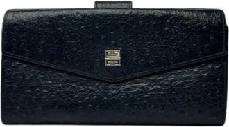 Givenchy Pre-owned Wallets, female, Black, Size: ONE SIZE Pre-owned Leather Wallet