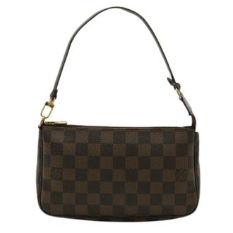 Louis Vuitton Pre-owned Mini Bags, female, Brown, Size: ONE SIZE Pre-owned Damier Pochette Accessoire Clutch