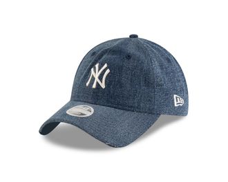 New Era MLB New York Yankees Cap hat Denim Woman Girl Blue Adjustable Unstructured Crown