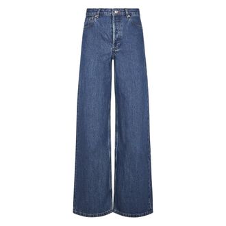 A.P.C. Wide Jeans, female, Blue, W27, Elisabeth Jeans