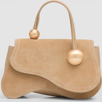 【関税込み】Lou Top Handle Bag - Cult Gaia - Leather - Beige Cult Gaia Lou Fringe Leather Top Handle Bag | Bloomingdale's