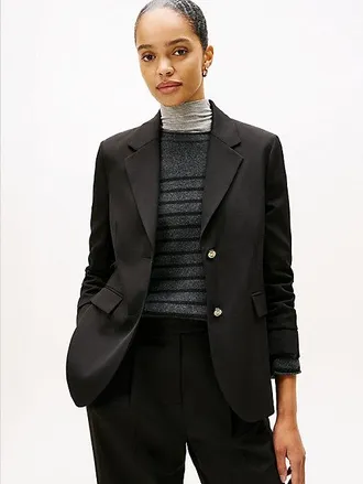 Tommy Hilfiger Timeless Regular Fit Wool Blend Blazer