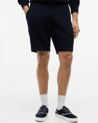 Tommy Hilfiger Mens Essential Terry Sweatshorts in Dark Blue Cotton - Size X-Large