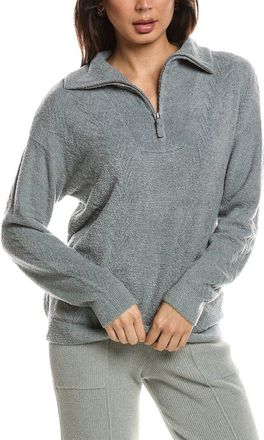 Barefoot Dreams Cozychic Lite Cable 1/2-Zip Pullover