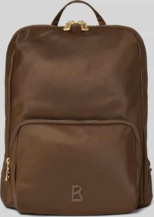Bogner Rucksack mit Logo-Applikation Modell Maxi in Dunkelbraun, Größe 1