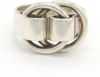 Herm&egrave;s Sterling Silver 925 Band Ring (Pre-Owned)
